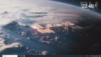 俯视地球 太空空间站