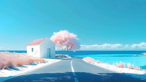 海边樱花小屋