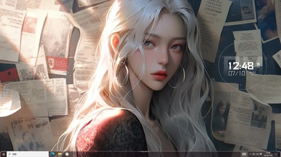 4k经典怀旧复古港风白发女生