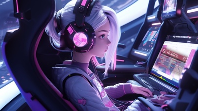 电竞风  电竞女神