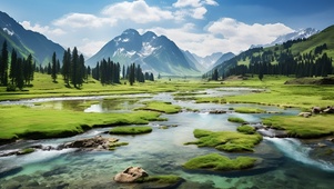 山谷湿地