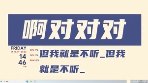 就是不听   电脑主题