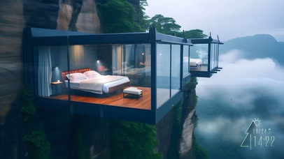 浓雾悬空玻璃房