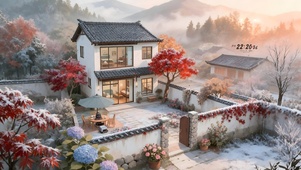 深秋霜降