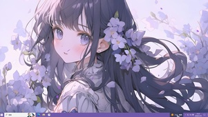 紫花少女