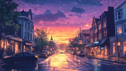 落日晚霞的尽头