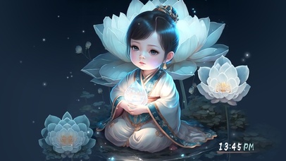 4k小萌仙的静心水晶莲