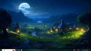 夜空荧光小屋