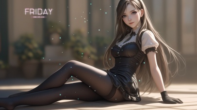 她的笑靥如春风拂面