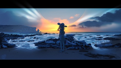 女孩的海边旅行