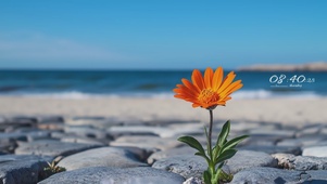 海边的花