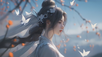 4K古装汉服文艺美女(禁转)