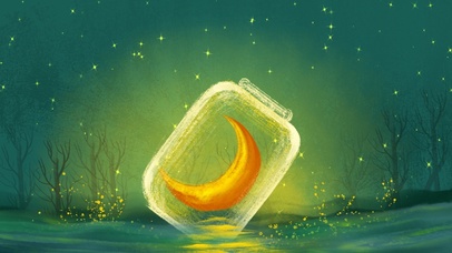 月亮漂流瓶（护眼、互动）