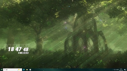 护眼森林绿色景色桌面主题