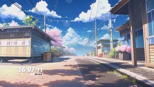 樱花海景