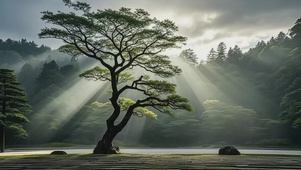 树林光影
