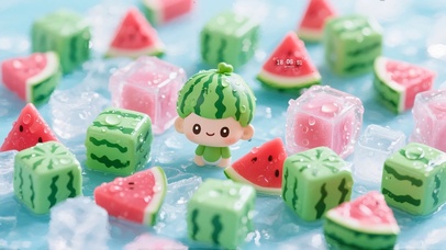 清凉感西瓜方糖