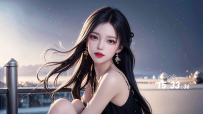 纯欲系长发美少女