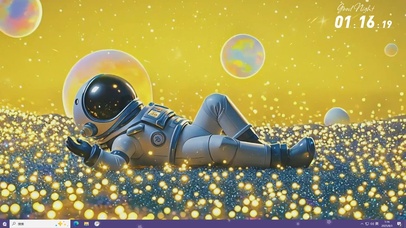 宇航员在星球SAY HELLO