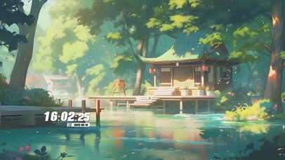 护眼房屋花草树木