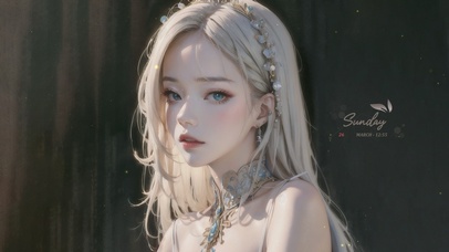 4K唯美清纯气质古风美女