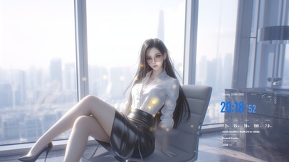 仿佛是从画中走出来的仙子