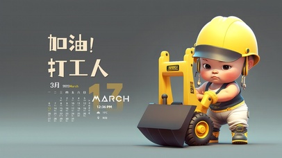 4K打工人加油萌娃版