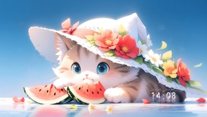 可爱呆萌猫咪