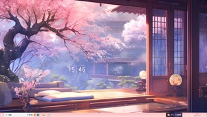 唯美樱花飘落