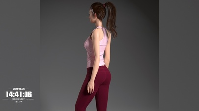 4K性感Ai瑜伽美女