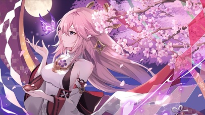 4k唯美桃花少女