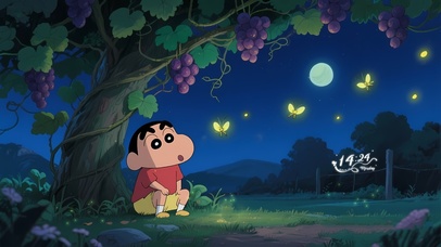 夏夜萤火蜡笔小新