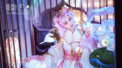 唯美丸子头动漫美女