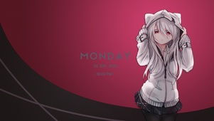 猫耳朵白色女孩