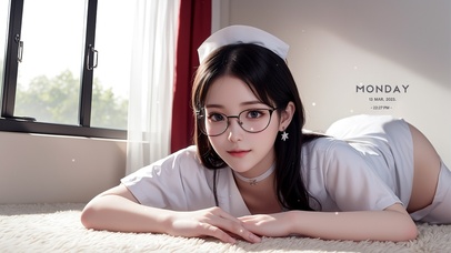 4K清纯护士美女