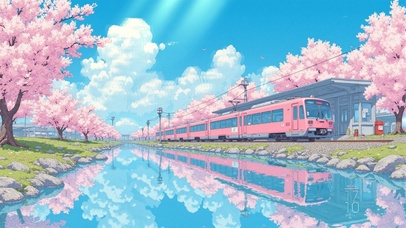 开往春天的粉色列车