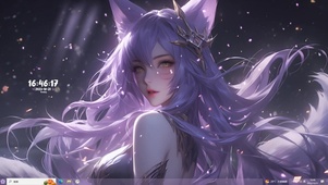 浪漫紫狐耳少女