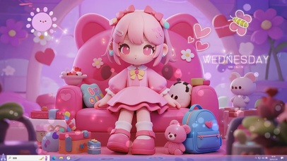 我待在粉红小窝 粉嘟嘟