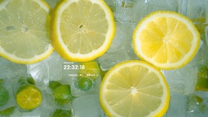 4K夏日冰凉解暑柠檬