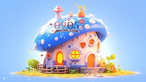 梦幻蘑菇小屋