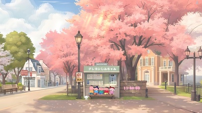 小新车站看樱花