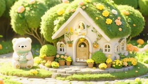 可爱小屋北极熊