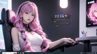 可爱电竞女孩