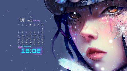 无畏冰雪的女孩