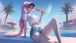 夏日可爱女孩