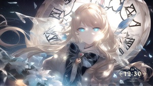 和时间赛跑的少女