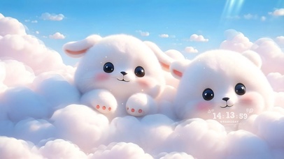 云朵捉迷藏小熊