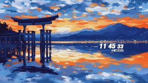 古风夕阳