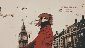 巴黎街头 明日香（时钟组件）