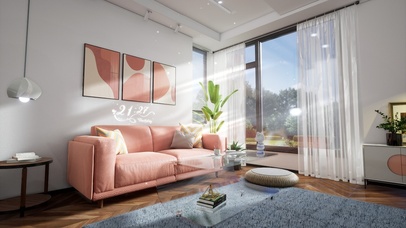 4K唯美治愈温馨阳光客厅